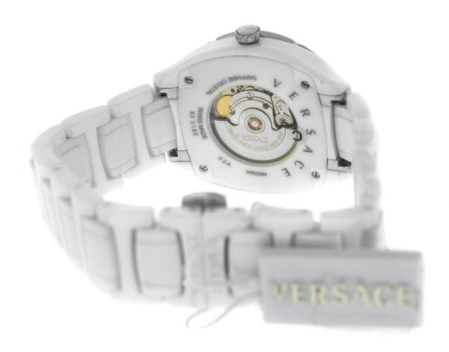 Versace Silver New Dv One 02acs11d001 Sc01 Ceramic 41mm Diamond Watch Versace Silver New Dv One 02acs11d001 Sc01 Ceramic 41mm Diamond Watch