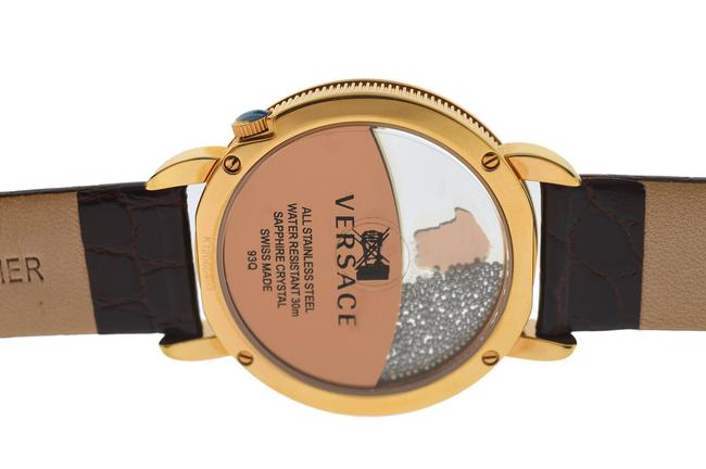 Versace Gold Tone Steel New Krios 93q80bd598 S497 Floating Spheres 38mm Watch Versace Gold Tone Steel New Krios 93q80bd598 S497 Floating Spheres 38mm Watch