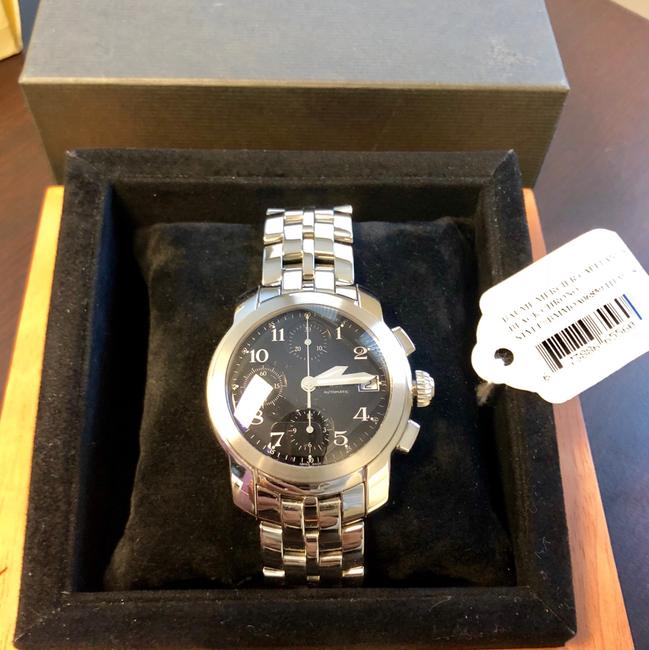 Baume & Mercier Silver Case Black Dial Capeland Chronograph Steel Mv045216 Watch Baume & Mercier Silver Case Black Dial Capeland Chronograph Steel Mv045216 Watch