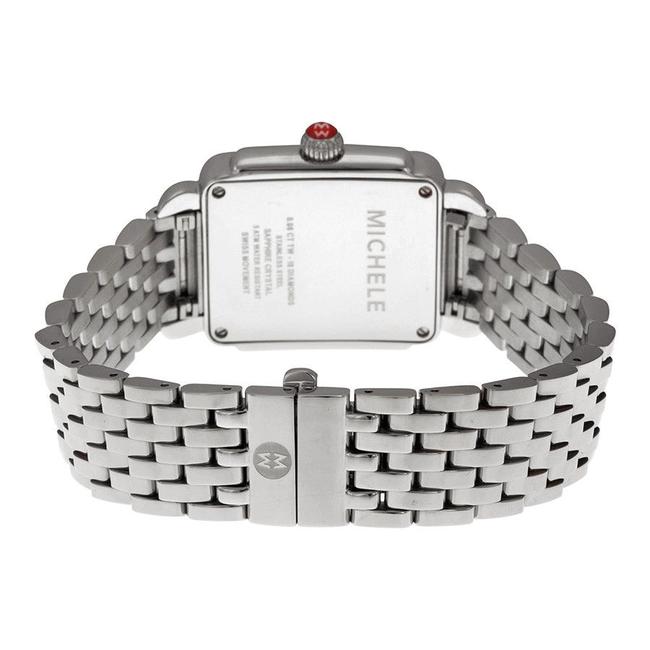 Michele Silver Deco 16 Mid Stainless Mother Of Pearl Diamond Dial Mww06v000002 Watch Michele Silver Deco 16 Mid Stainless Mother Of Pearl Diamond Dial Mww06v000002 Watch
