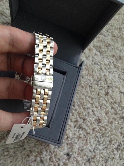 Michele Gold / Silver Harbor Diamond Two Tone Dial Watch Michele Gold / Silver Harbor Diamond Two Tone Dial Watch