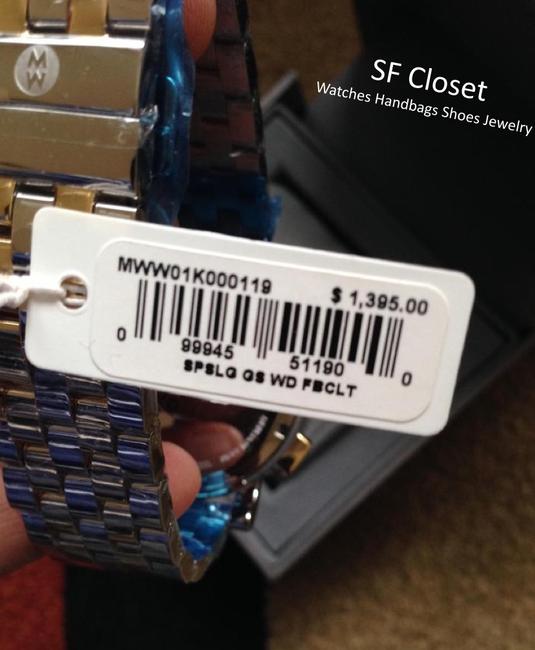 Michele Gold / Silver Large Sport Sail Diamond Dial Watch Michele Gold / Silver Large Sport Sail Diamond Dial Watch