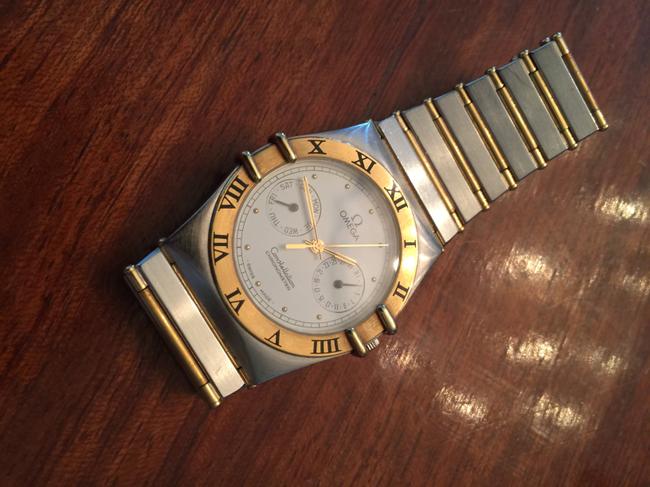 Omega Stainless Steel and Gold Constellation Chronometer 18k Watch Omega Stainless Steel and Gold Constellation Chronometer 18k Watch