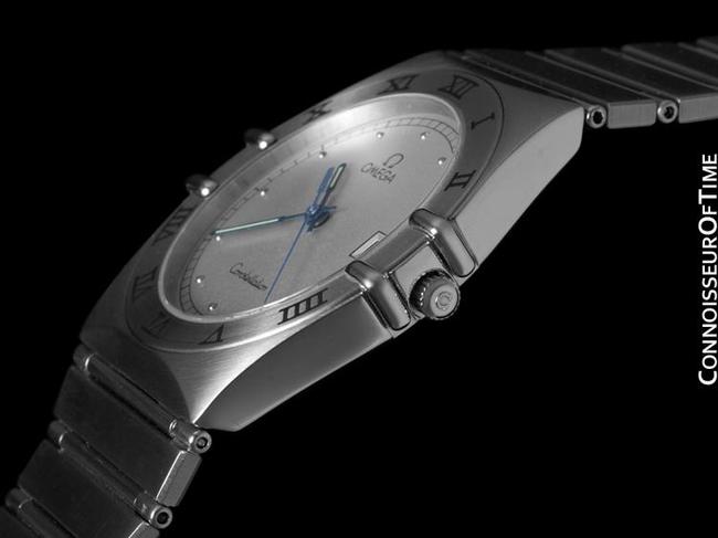 Omega Silver Constellation Mens Bracelet Quartz Date 35mm - Brushed Watch Omega Silver Constellation Mens Bracelet Quartz Date 35mm - Brushed Watch