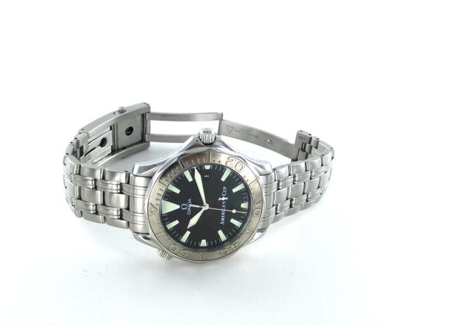 Omega Steel Seamaster Americas Cup Limited Edition 0084/9999 White Gold Bezel Watch Omega Steel Seamaster Americas Cup Limited Edition 0084/9999 White Gold Bezel Watch