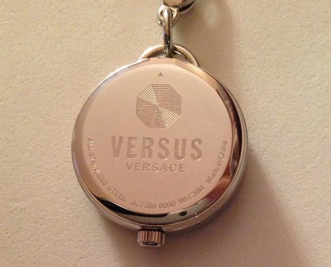 Versace Silver and Black Versus By Soft Double-tour Charm Bracelet Watch Versace Silver and Black Versus By Soft Double-tour Charm Bracelet Watch