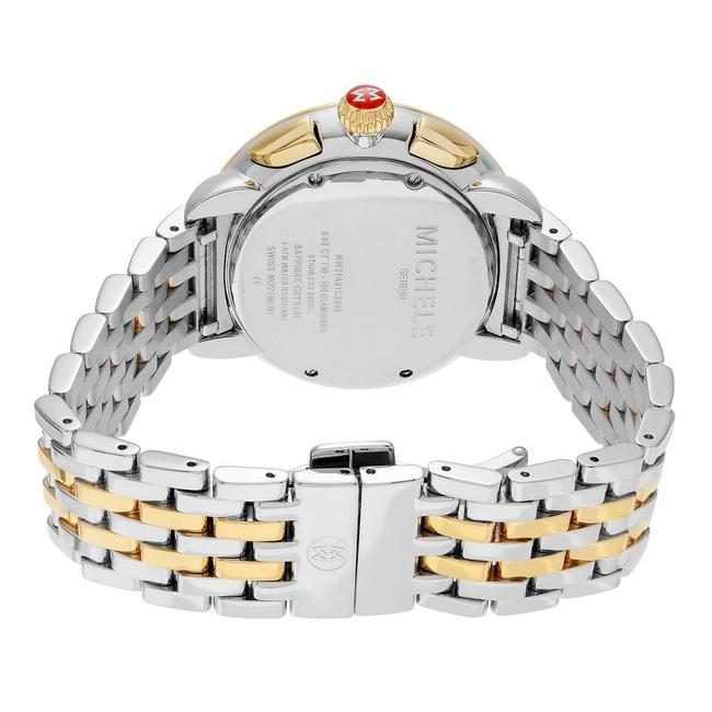 Michele Two Tone Serein Stainless Chronograph Diamond Dial Mww21a000008 Watch Michele Two Tone Serein Stainless Chronograph Diamond Dial Mww21a000008 Watch