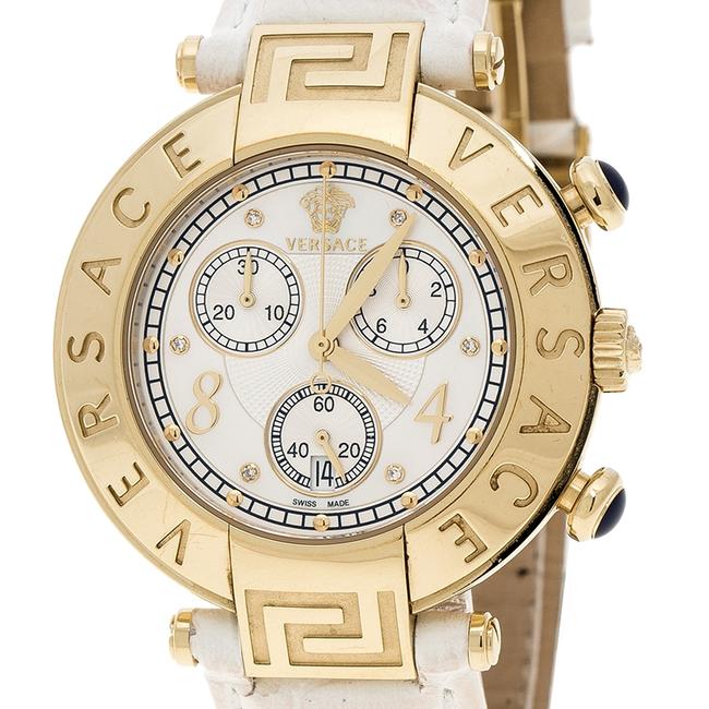 Versace White Mother Of Pearl Gold Plated Steel Aion68c Wristwatch40mm Watch Versace White Mother Of Pearl Gold Plated Steel Aion68c Wristwatch40mm Watch