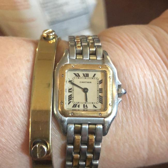 Cartier Gold Silver Ivory Panth¨¨re De 18k and Ss Watch Cartier Gold Silver Ivory Panth¨¨re De 18k and Ss Watch