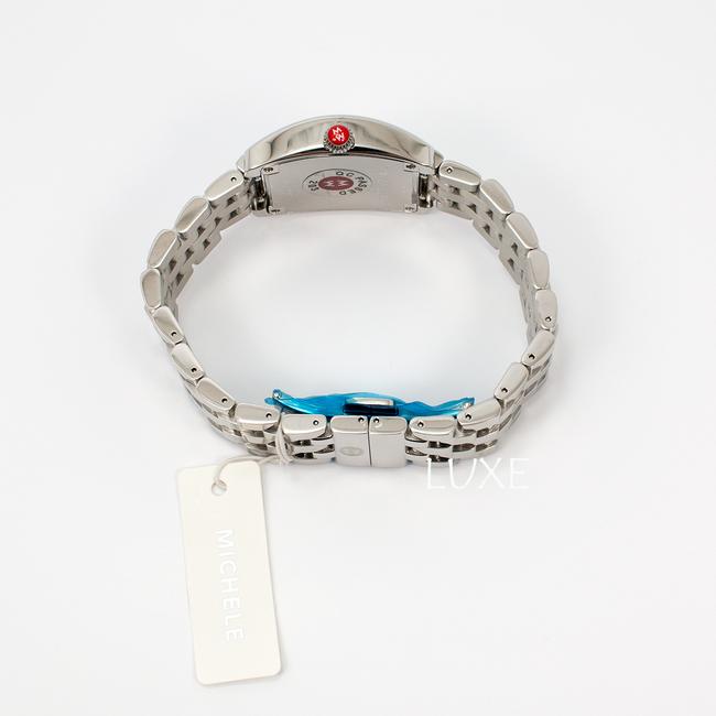 Michele Silver Urban Mini Ladies Tone Stainless Steel Bracelet 28mm Watch Michele Silver Urban Mini Ladies Tone Stainless Steel Bracelet 28mm Watch