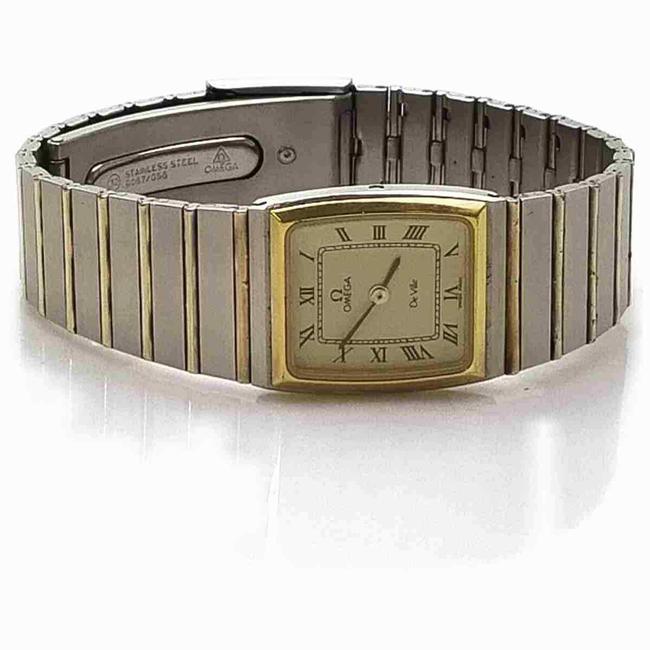 Omega Silver & Cream Deville Quartz Womens Watch Watch Omega Silver & Cream Deville Quartz Womens Watch Watch