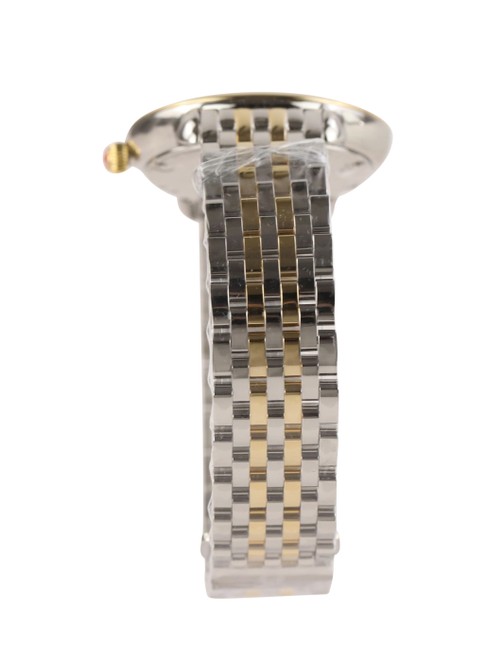Michele Silver Gold Two-tone Serein Mid Mother Of Pearl Diamond Watch Michele Silver Gold Two-tone Serein Mid Mother Of Pearl Diamond Watch