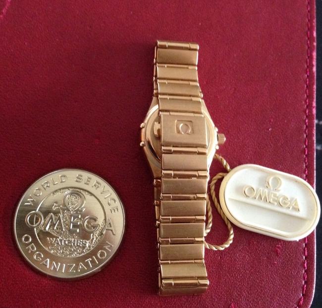 Omega Solid Gold Lady Constellation 22mm 18k Yellow Diamond Mop Watch Omega Solid Gold Lady Constellation 22mm 18k Yellow Diamond Mop Watch