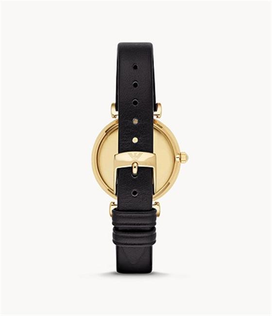 Emporio Armani Black Ar1910 Womens Two-hand Quartz Leather Watch Emporio Armani Black Ar1910 Womens Two-hand Quartz Leather Watch