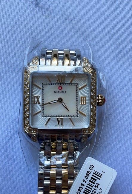 Michele Two Tone Womens Milou 18k Gold Diamond Mww15a000093 Watch Michele Two Tone Womens Milou 18k Gold Diamond Mww15a000093 Watch