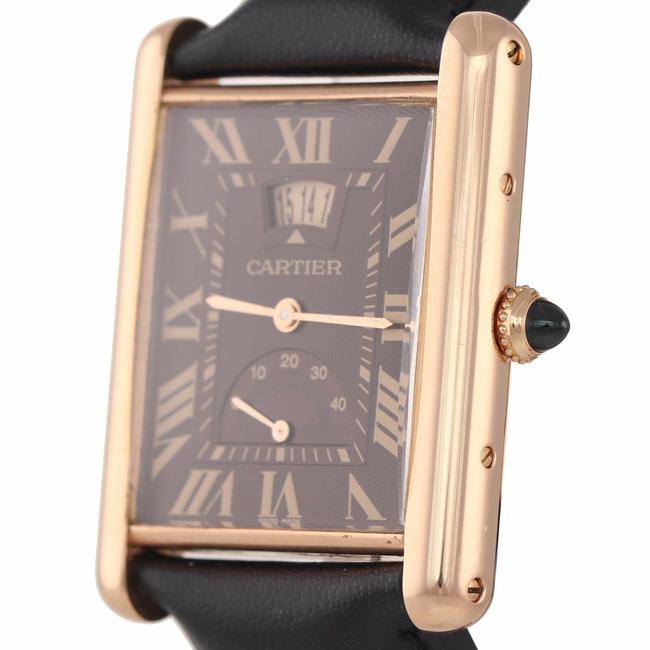 Cartier Rose Gold XL Louis Tank 3185 18k Power Reserve Brown Watch Cartier Rose Gold XL Louis Tank 3185 18k Power Reserve Brown Watch