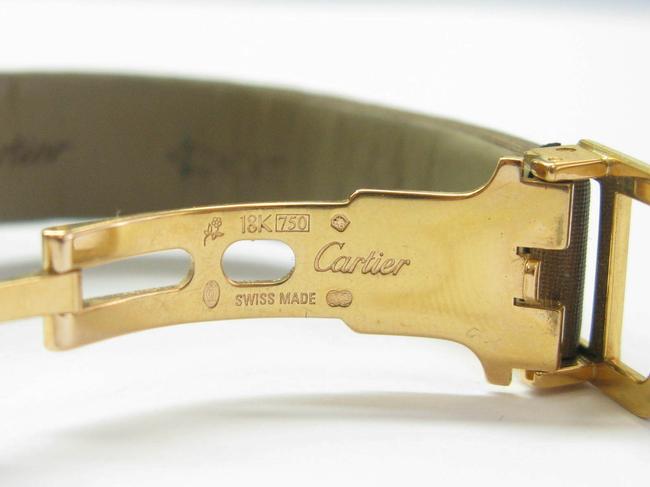 Cartier Yellow Gold 2482 Boutique Edition Tank Factory Champagne Cognac D Watch Cartier Yellow Gold 2482 Boutique Edition Tank Factory Champagne Cognac D Watch