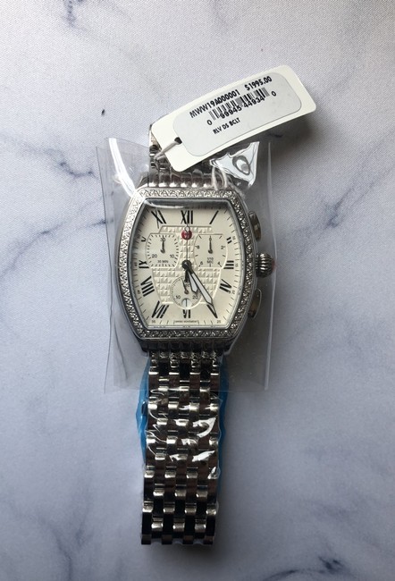 Michele Stainless Steel Releve Chronograph Diamond Womens Mww19a000001 Watch Michele Stainless Steel Releve Chronograph Diamond Womens Mww19a000001 Watch