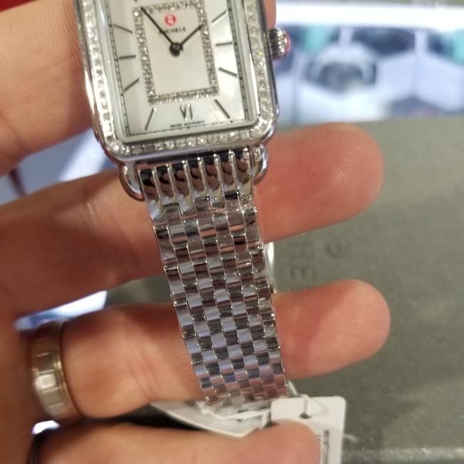 Michele Silver Deco Ii Mid-size Diamond Dial Ladies (Mww06i000001) Watch Michele Silver Deco Ii Mid-size Diamond Dial Ladies (Mww06i000001) Watch