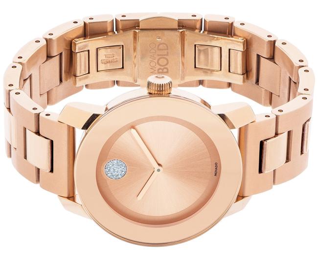Movado Rose Gold Stainless Bracelet Crystal Dot Midsize Womens 3600086 Watch Movado Rose Gold Stainless Bracelet Crystal Dot Midsize Womens 3600086 Watch