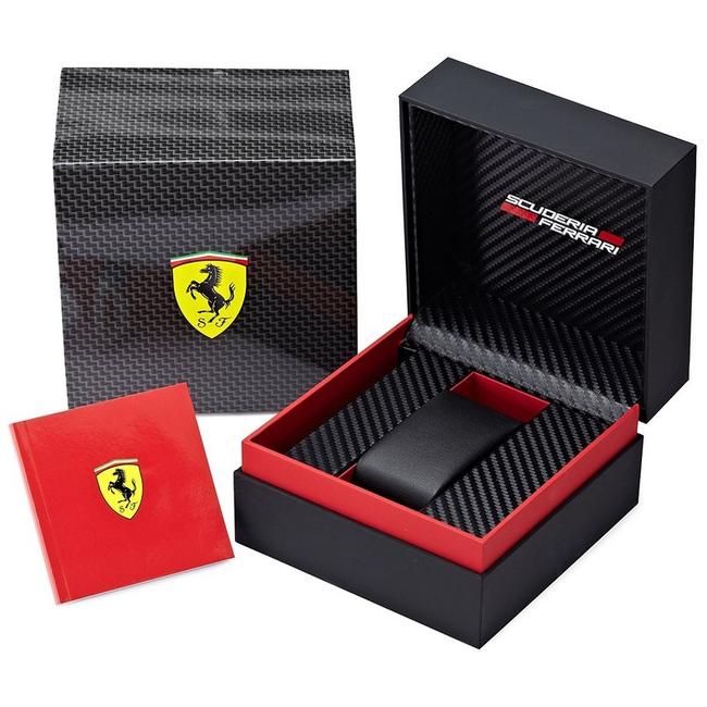 Ferrari Black Ferrari0830078 Mens Rubber Band with Analog Dial Watch Ferrari Black Ferrari0830078 Mens Rubber Band with Analog Dial Watch