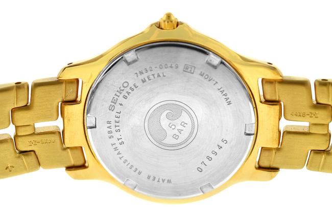 Seiko Gold Le Grand Sport Slc030 Plated Steel Date Quartz 36mm Watch Seiko Gold Le Grand Sport Slc030 Plated Steel Date Quartz 36mm Watch