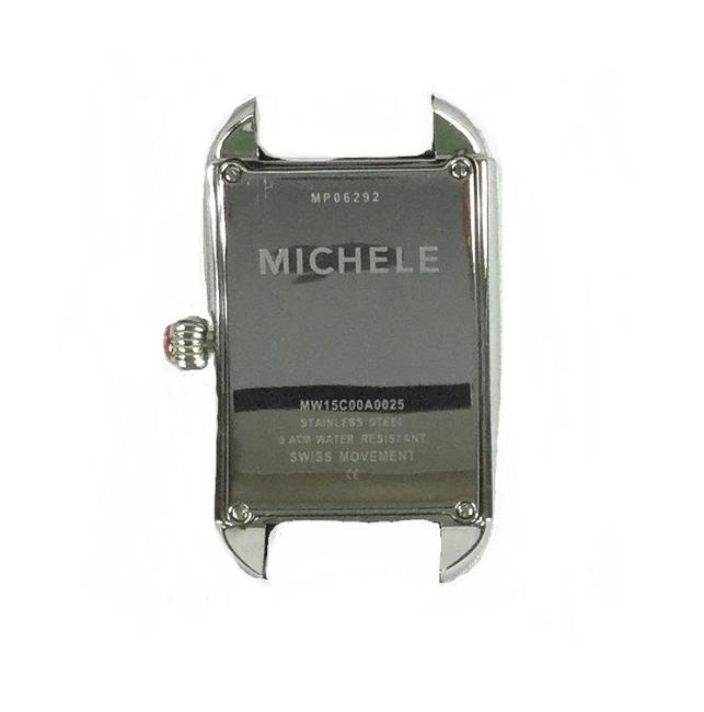 Michele Silver Tone Mw15c00a0025 Rectangle Milou Head Watch Michele Silver Tone Mw15c00a0025 Rectangle Milou Head Watch