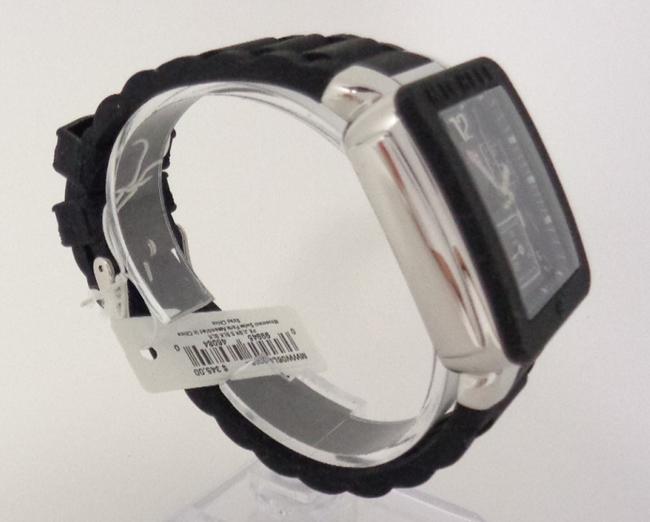Michele Black/Silver Jelly Mww06l000002 Womens Square Bean Chrono Bracelet New Watch Michele Black/Silver Jelly Mww06l000002 Womens Square Bean Chrono Bracelet New Watch