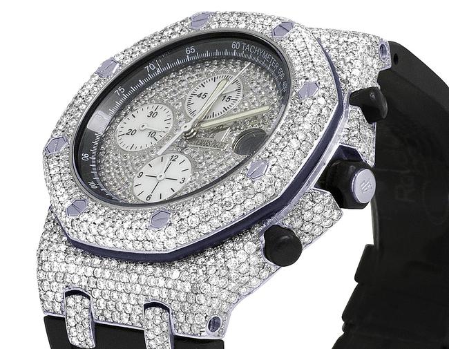 Audemars Piguet Mens Royal Oak Offshore 42mm Stainless Steel Rubber Strap Diamond 12.5 Ct Watch Audemars Piguet Mens Royal Oak Offshore 42mm Stainless Steel Rubber Strap Diamond 12.5 Ct Watch