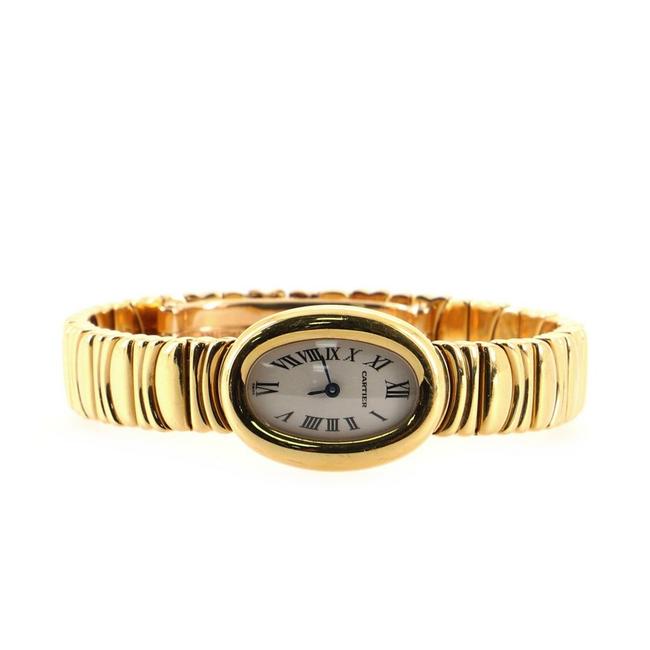Cartier Silver Baignoire Quartz Yellow Gold 18 Watch Cartier Silver Baignoire Quartz Yellow Gold 18 Watch