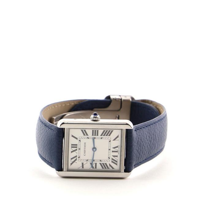 Cartier White Tank Solo Quartz Stainless Steel and Leather 27 Watch Cartier White Tank Solo Quartz Stainless Steel and Leather 27 Watch