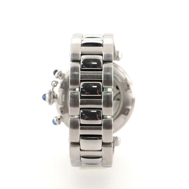 Cartier White Pasha De Chronograph Stainless Steel 38 Watch Cartier White Pasha De Chronograph Stainless Steel 38 Watch