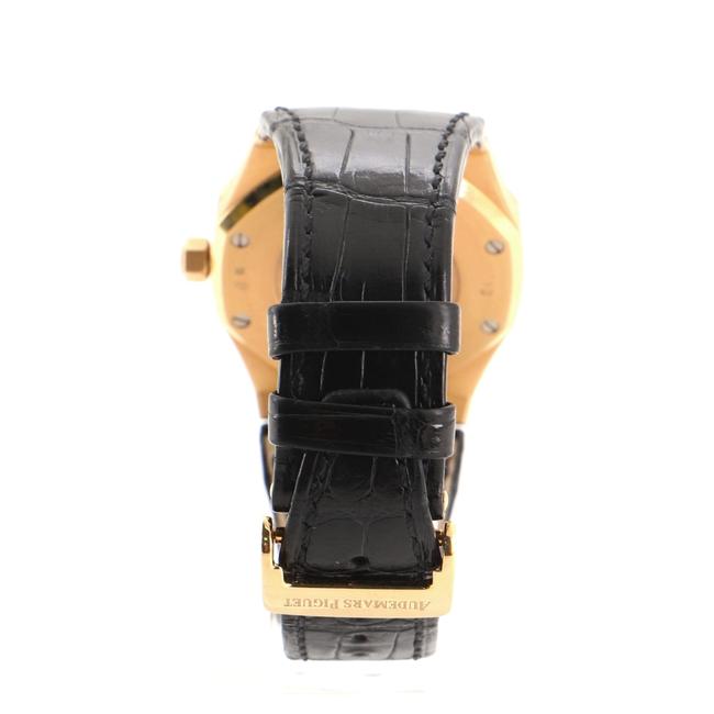 Audemars Piguet Black Royal Oak Dual Time Rose Gold and Alligator 39 Watch Audemars Piguet Black Royal Oak Dual Time Rose Gold and Alligator 39 Watch