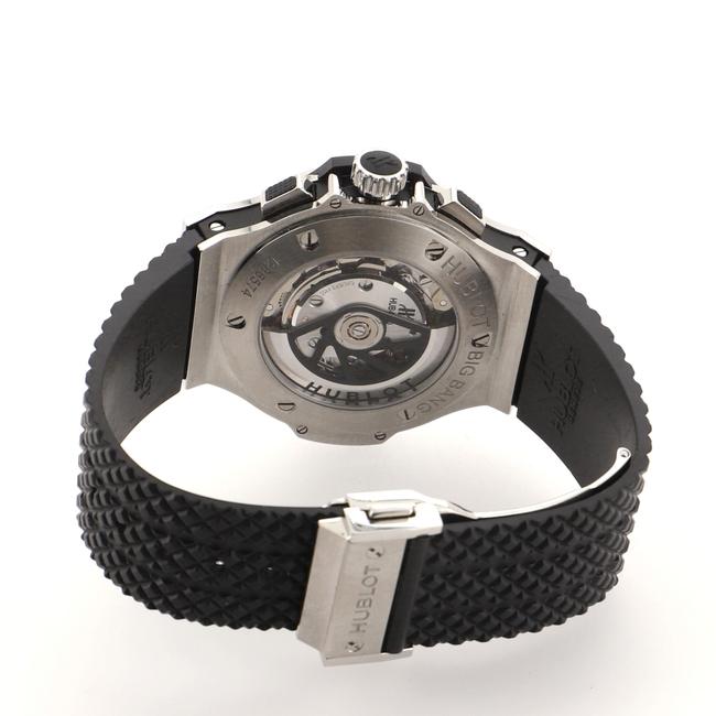 Hublot White Big Bang Chronograph Stainless Steel and Rubber 44 Watch Hublot White Big Bang Chronograph Stainless Steel and Rubber 44 Watch
