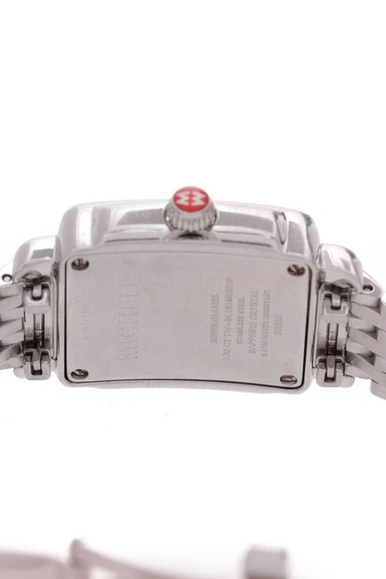 Michele Silver Mini Deco Diamond Watch Michele Silver Mini Deco Diamond Watch