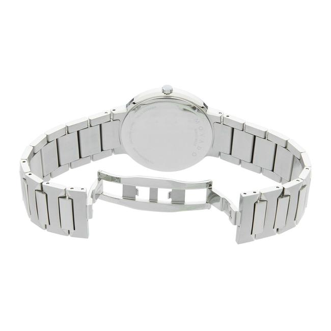 Movado Silver Temo Stainless Bracelet Black Dial Mens Quartz 0607292 Watch Movado Silver Temo Stainless Bracelet Black Dial Mens Quartz 0607292 Watch