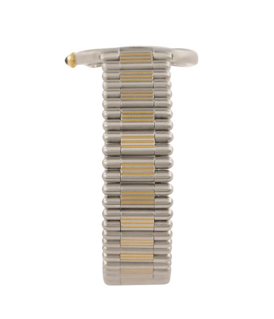 Cartier Silver Stainless Steel and 18kt Yellow Gold Plated Watch Cartier Silver Stainless Steel and 18kt Yellow Gold Plated Watch