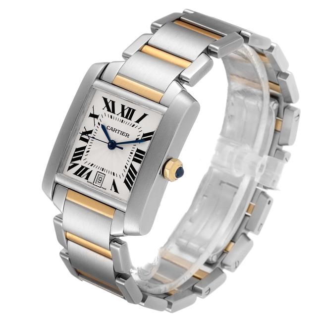 Cartier Silver Tank Francaise Steel Yellow Gold Large Unisex W51005q4 Watch Cartier Silver Tank Francaise Steel Yellow Gold Large Unisex W51005q4 Watch
