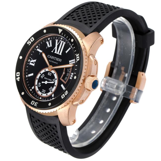 Cartier Black Calibre Rose Gold Dial Mens W7100052 Watch Cartier Black Calibre Rose Gold Dial Mens W7100052 Watch