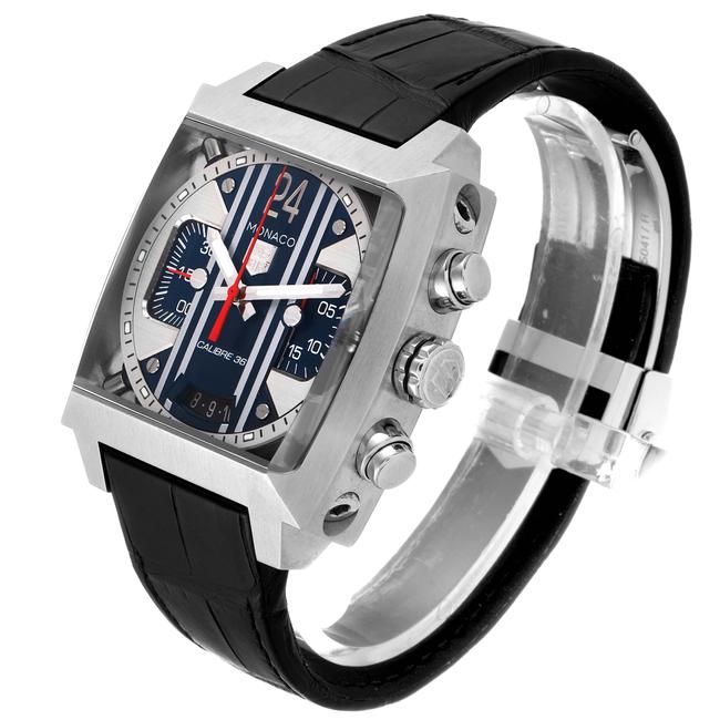TAG Heuer Blue Skeleton Monaco 24 Caliber 36 Chronograph Steel Mens Cal5111 Watch TAG Heuer Blue Skeleton Monaco 24 Caliber 36 Chronograph Steel Mens Cal5111 Watch