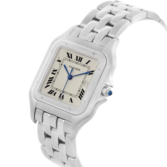 Cartier Silver Panthere Jumbo Stainless Steel Quartz W25032p5 Papers Watch Cartier Silver Panthere Jumbo Stainless Steel Quartz W25032p5 Papers Watch