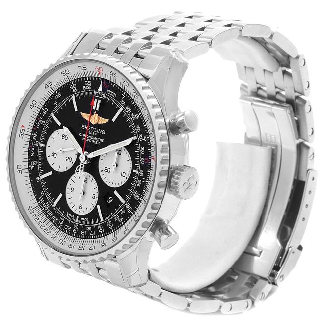 Breitling Black Navitimer 01 46mm Dial Steel Mens Ab0127 Watch Breitling Black Navitimer 01 46mm Dial Steel Mens Ab0127 Watch
