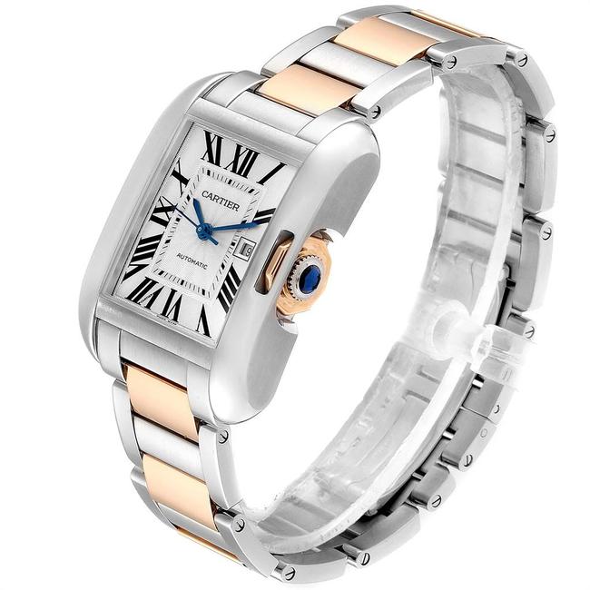 Cartier Silver Box Tank Anglaise Large Steel Rose Gold W5310007 Papers Watch Cartier Silver Box Tank Anglaise Large Steel Rose Gold W5310007 Papers Watch