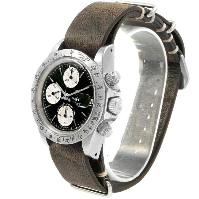 Tudor Black Big Chronograph Dial Steel Vintage Mens 94300 Watch Tudor Black Big Chronograph Dial Steel Vintage Mens 94300 Watch