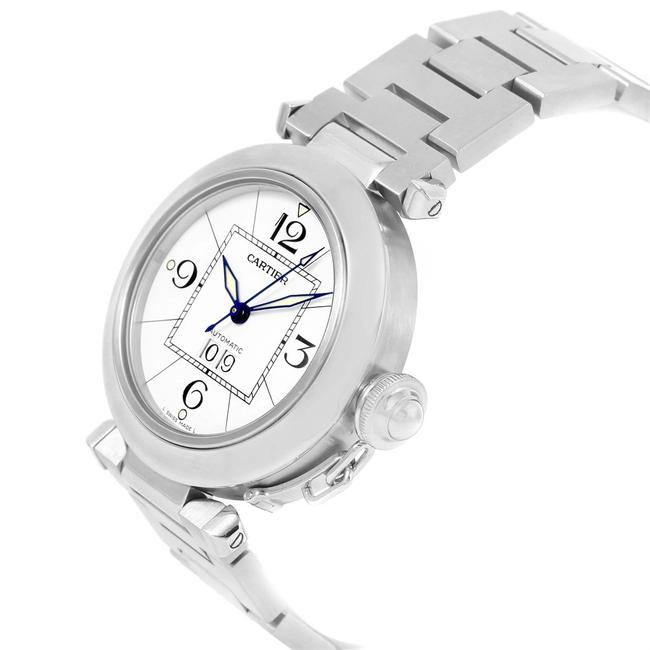 Cartier White Pasha C Midsize Dial Steel W31044m7 Watch Cartier White Pasha C Midsize Dial Steel W31044m7 Watch