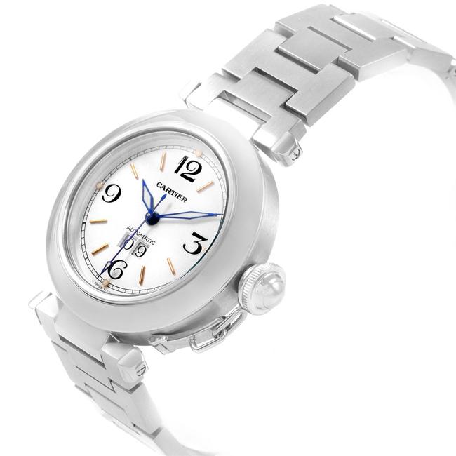 Cartier White Pasha C Midsize 35mm Big Date Stainless Steel W31044m7 Watch Cartier White Pasha C Midsize 35mm Big Date Stainless Steel W31044m7 Watch