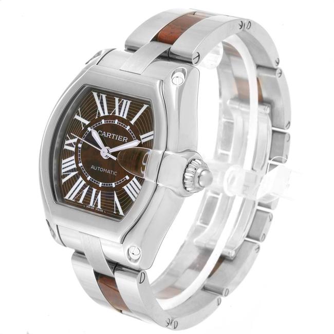 Cartier Walnut Burl Wood XL Roadster White Gold Limited Edition W6206 Watch Cartier Walnut Burl Wood XL Roadster White Gold Limited Edition W6206 Watch