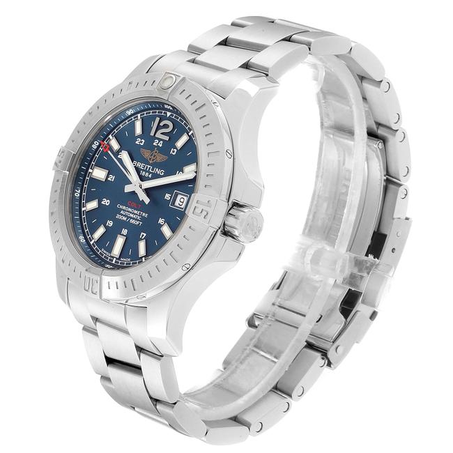Breitling Blue Box Colt Dial Steel Mens A17388 Card Watch Breitling Blue Box Colt Dial Steel Mens A17388 Card Watch