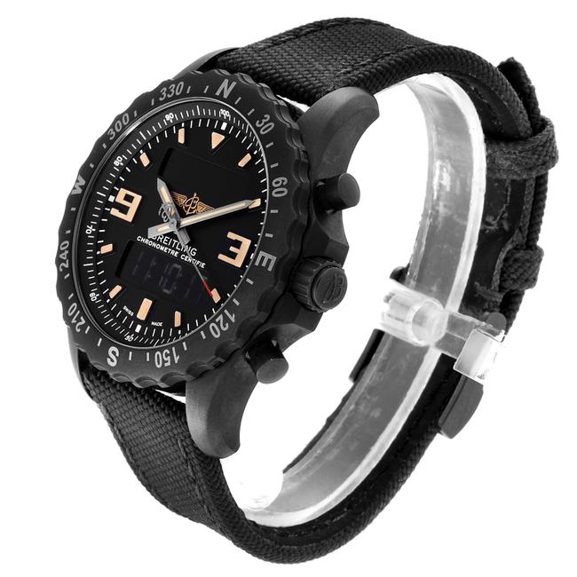 Breitling Black Chronospace Military Gmt Alarm Blacksteel Mens M78366 Watch Breitling Black Chronospace Military Gmt Alarm Blacksteel Mens M78366 Watch