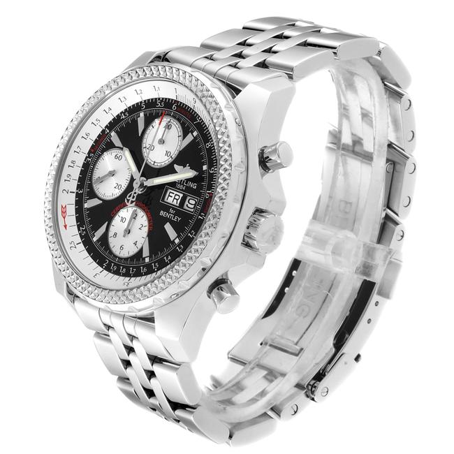 Breitling Black Bentley Motors Gt Dial Steel Mens A13362 Watch Breitling Black Bentley Motors Gt Dial Steel Mens A13362 Watch